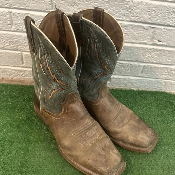 ARIAT‎ ATS PRO ARENA REBOUND HERITAGE MEN'S LEATHER BOOTS, #10021679, SZ 12D - Picture 1 of 6